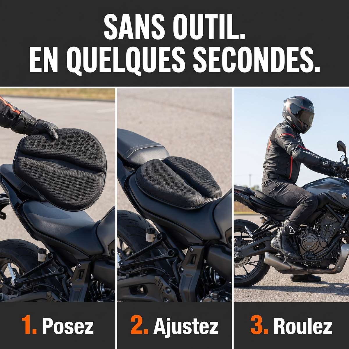 Pose sans outil en 3 étapes